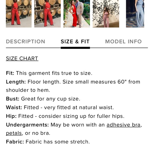 Burgundy open back jumpsuit - Picture 7 of 11